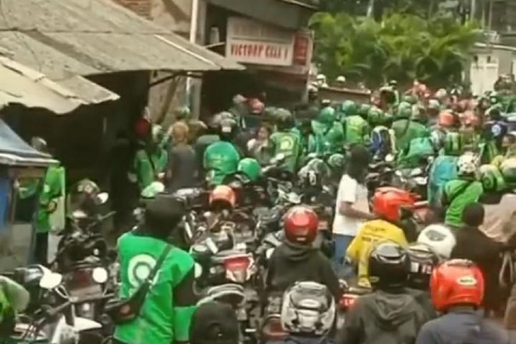 Polisi amankan saksi terkait bentrok ojek daring dan 'debt collector'