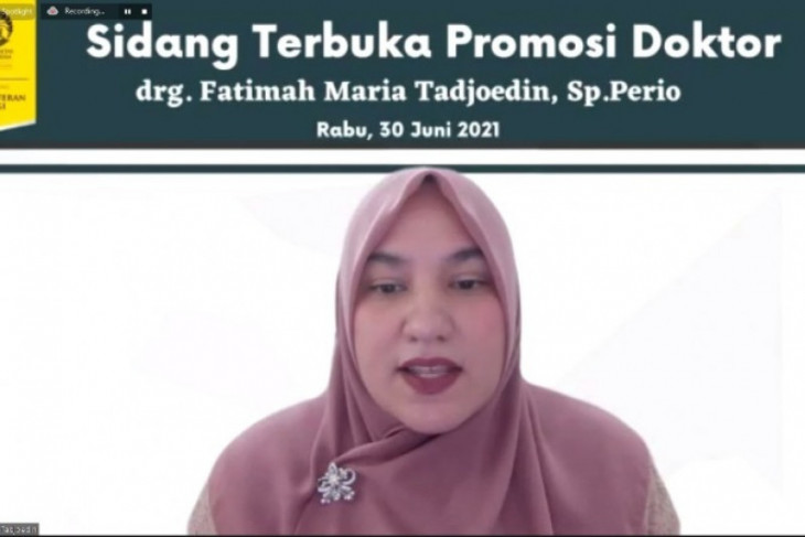 Fatimah Maria raih gelar Doktor FKG UI dengan nilai sempurna
