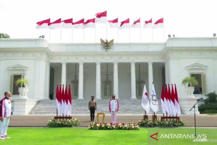 Presiden lepas kontingen Indonesia ke Olimpiade Tokyo 2021