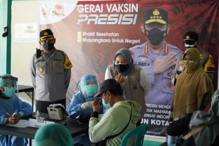 Polres Madiun Kota gelar vaksinasi massal