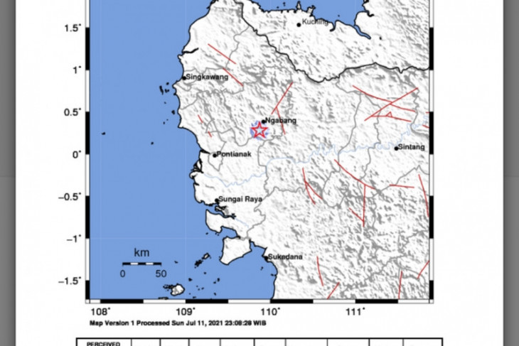 BMKG catat gempa di Kabupaten Landak