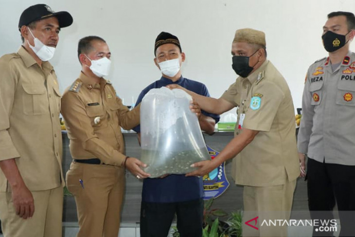 Bupati Bangka salurkan bantuan 10.000 benih ikan nila ke kelompok pembudidaya