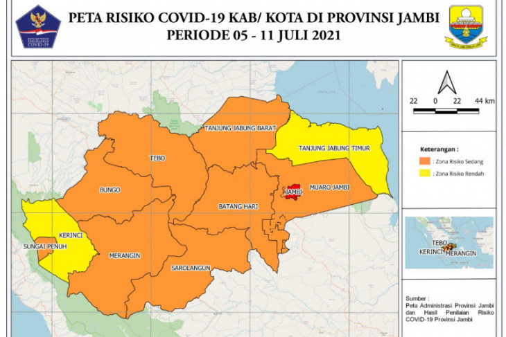 Dalam sepekan 1.389 warga Jambi positif COVID-19