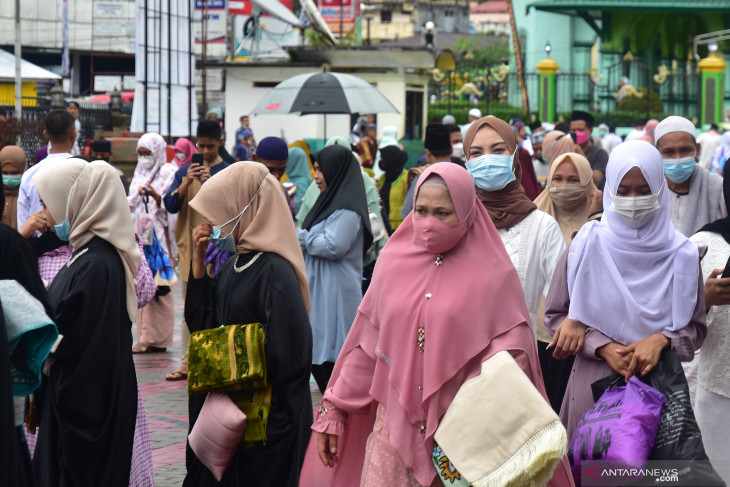 FOTO - Shalat Idul Adha Berjamaah di Masjid Al Fatah Ambon