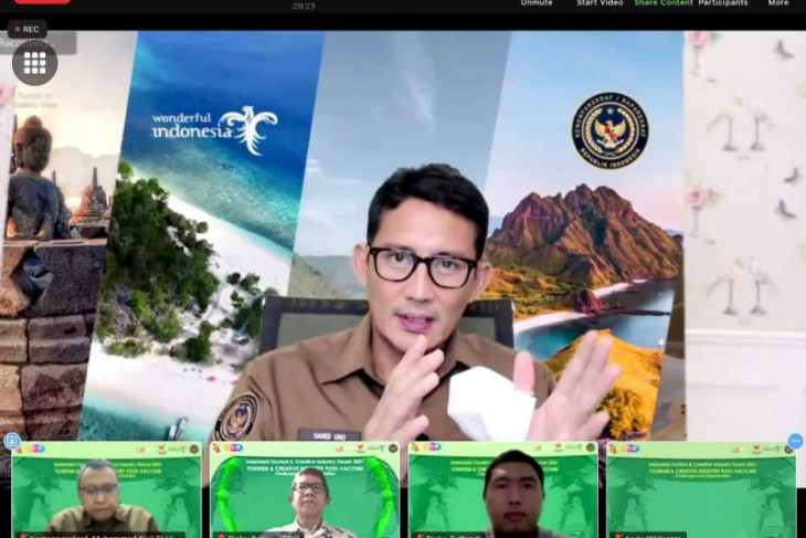 Menteri Sandiaga apresiasi pelaku usaha kreatif buat video