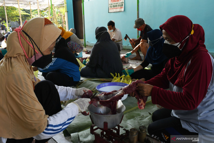 Penyembelihan Hewan Kurban di Madiun