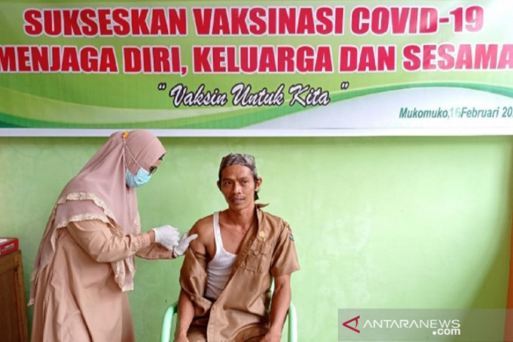 15.321 warga Mukomuko terima vaksinasi COVID-19