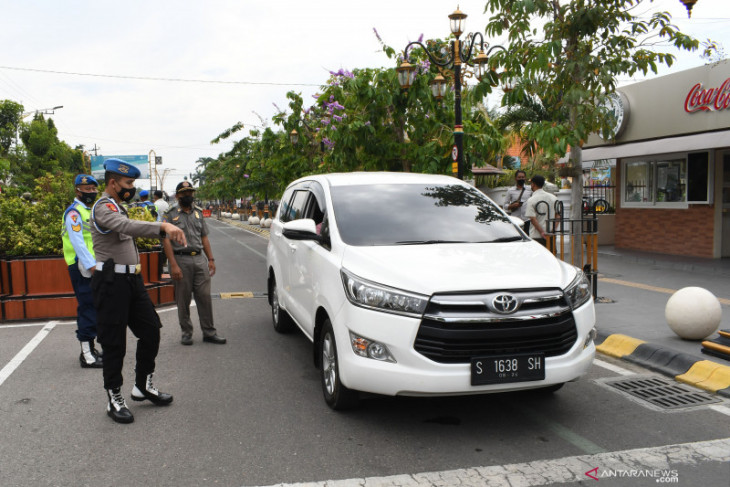 Razia Kendaraan Berplat Luar Derah Madiun