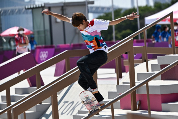 Peraih emas skateboard Horigome-Nishiya turun pada Championship Tour