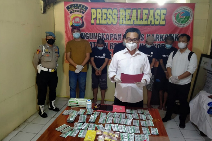 Polres Serang Kota ringkus lima pelaku penyalahgunaan narkoba
