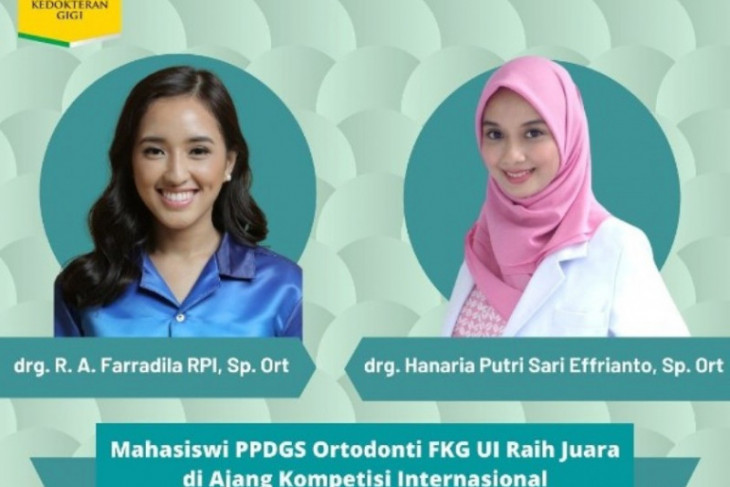 Dua mahasiswa FKG UI berhasil raih penghargaan kompetisi internasional