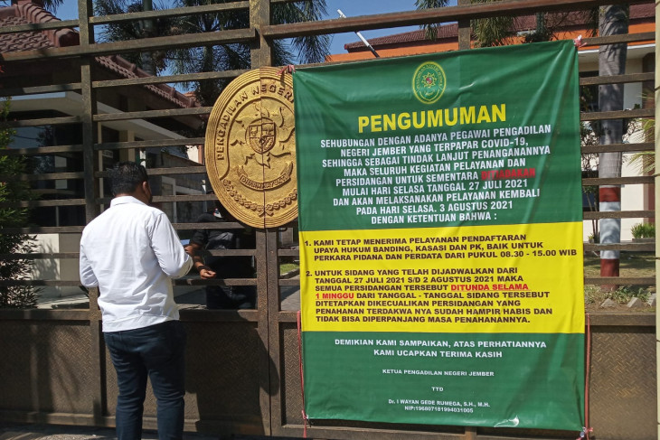 PN Jember tutup setelah tujuh pegawai terpapar COVID-19