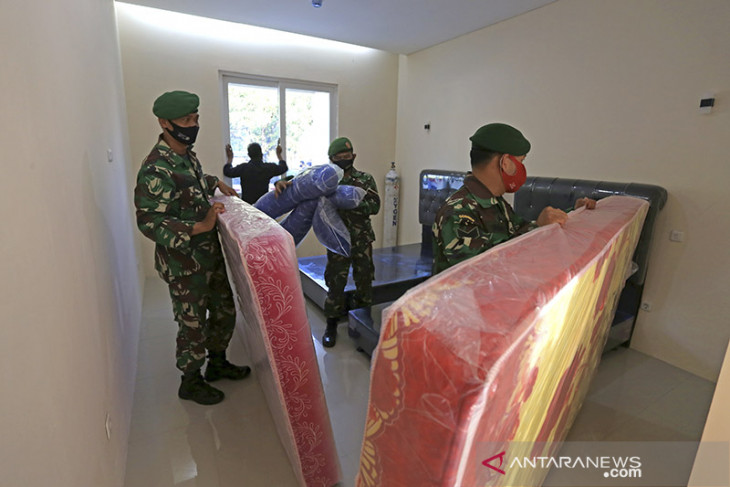 TNI siapkan ruang isolasi terpusat 