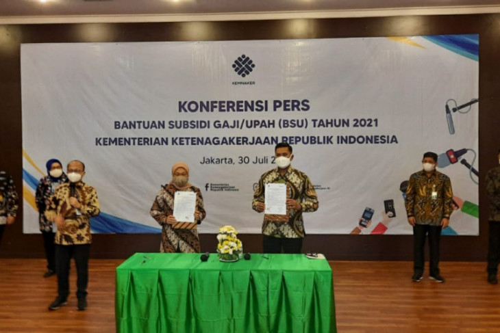 Pemerintah berikan BSU untuk penerima upah Rp3,5 juta/bulan