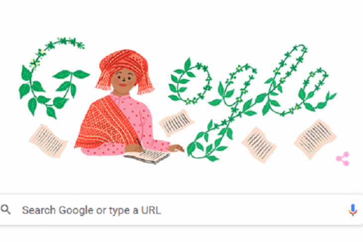 Google Doodle tampilkan sosok Sariamin Ismail penulis perempuan Indonesia