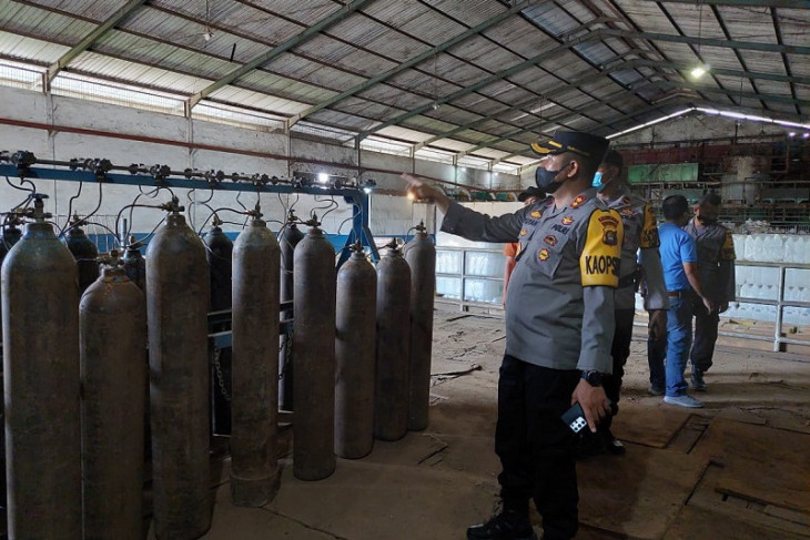 Kapolres Muarojambi cek kesediaan oksigen