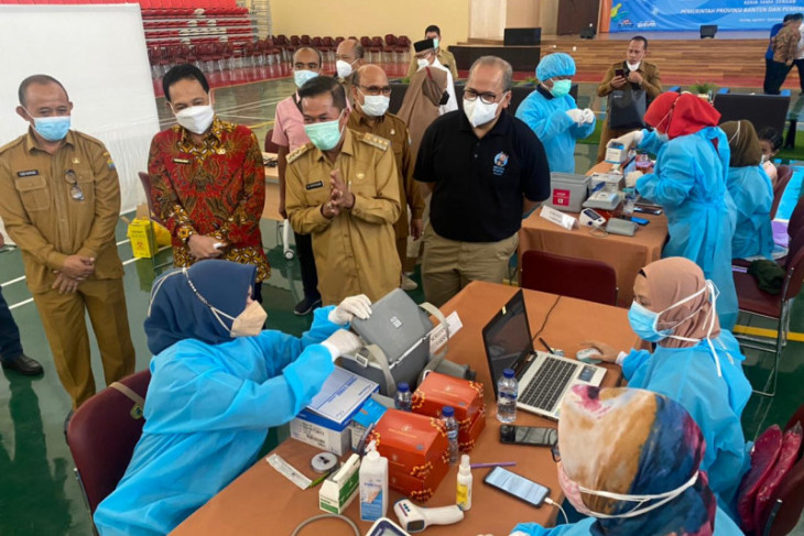 Perwakilan Bank Indonesia Banten gelar vaksinasi massal sasaran 650 orang