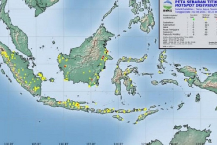 BMKG pantau 20 titik panas di Sumut