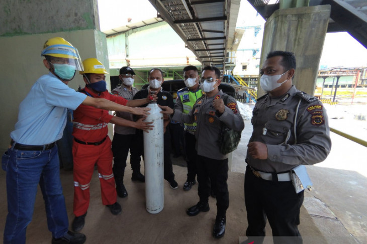 Polda Jambi-PT LPPI bantu oksigen gratis untuk masyarakat