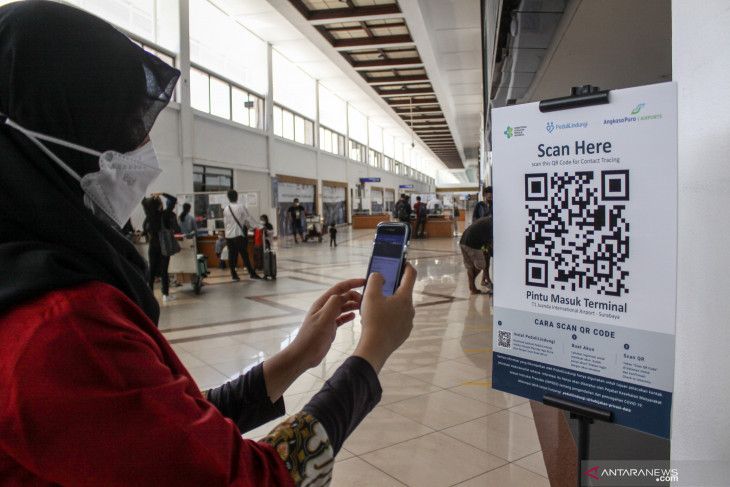 Penggunaan Aplikasi PeduliLindungi di Bandara Juanda