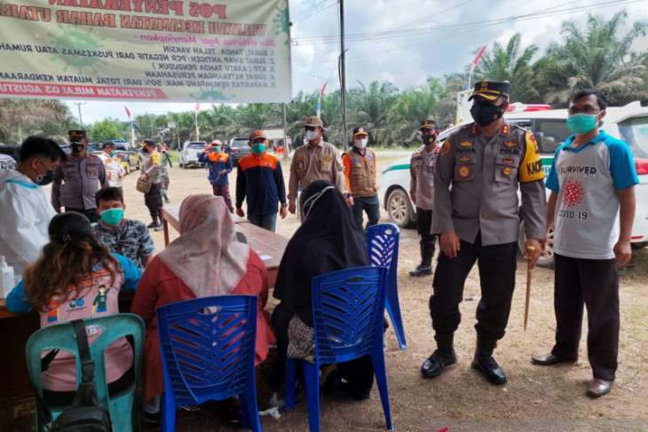 Polres Muarojambi bangun posko penyekatan batas kecamatan