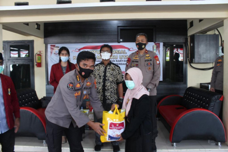 Polda Malut- IMM bagikan sembako kepada warga terdampak pandemi COVID-19 begini penjelasannya