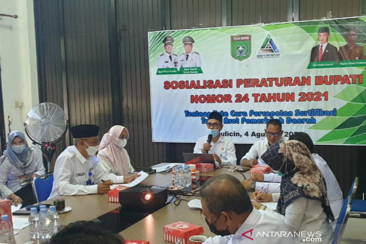 Disperkimtan Tanah Bumbu sosialisasikan Perbup Nomor 24 Tahun 2021