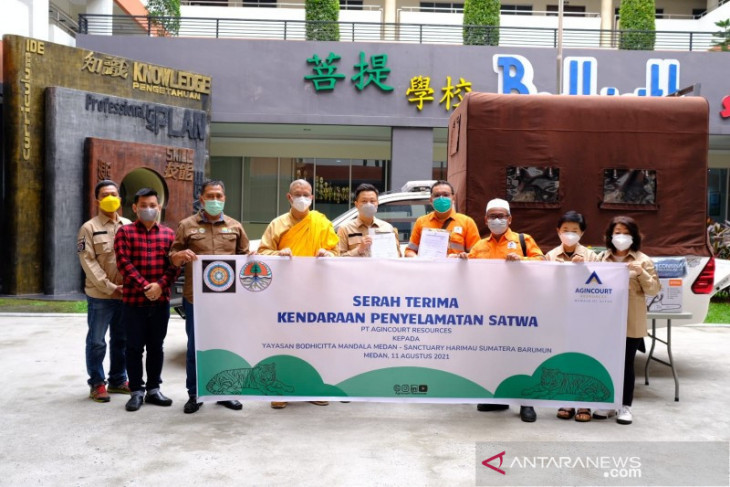 Tambang Emas Martabe donasikan kendaraan penyelamat satwa Harimau Sumatera