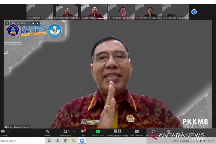 3.313 mahasiswa baru Undiksha ikuti PKKMB secara daring