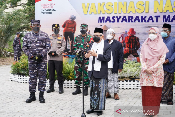 Wapres Ma'ruf Amin harap akhir 2021 tercapai