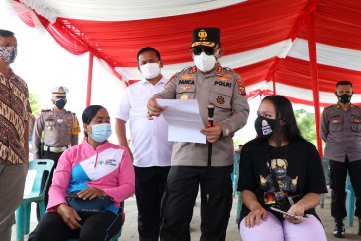 Kapolda Sumut harapkan Polres Sergai percepat vaksinasi tahap II