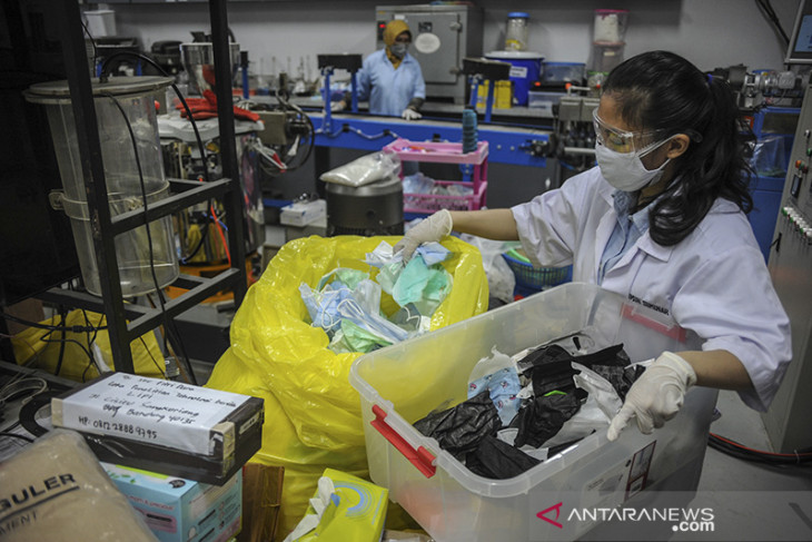 Teknologi pengolah limbah masker 