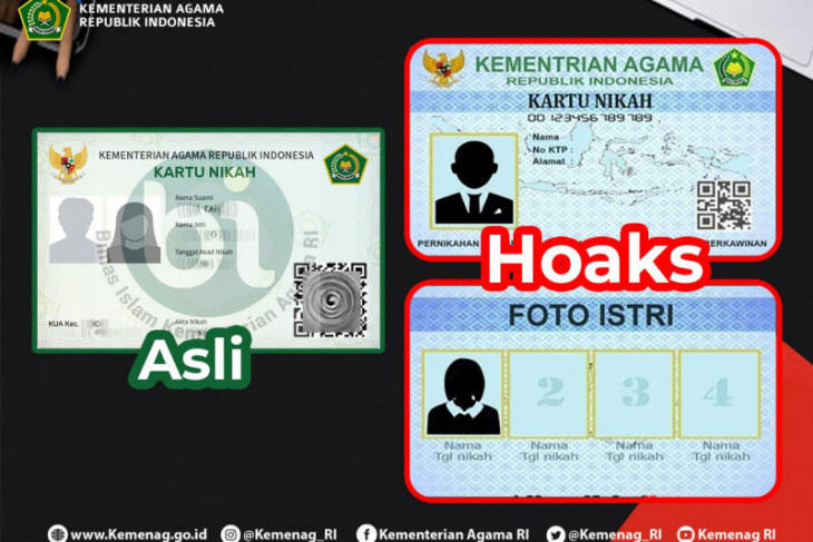 Kemenag minta masyarakat waspadai peredaran kartu nikah palsu