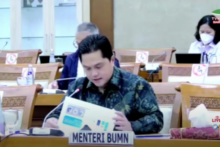 Erick Thohir PMN 2022 yang baru disetujui untuk lima BUMN khusus PLN Rp3 triliun