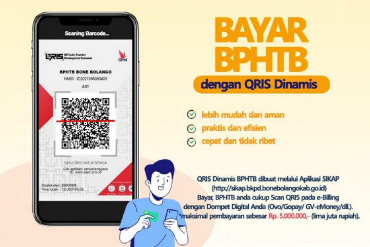 Bone Bolango luncurkan fitur QRIS Dinamis bayar BPHTB