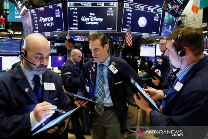 Wall Street terangkat karena sikap Fed, indeks Dow Jones melonjak 506,50 poin