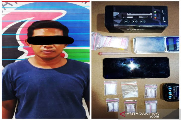 Satresnarkoba Banjarmasin tangkap pengedar narkoba berserta barang bukti