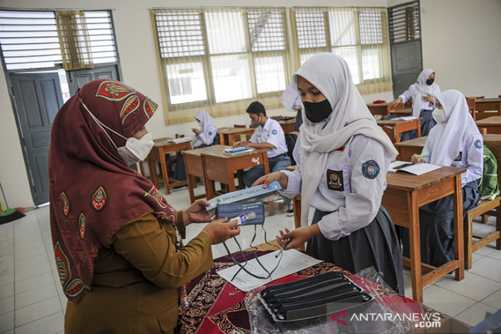 Pembelajaran tatap muka terbatas di Kabupaten Bandung 