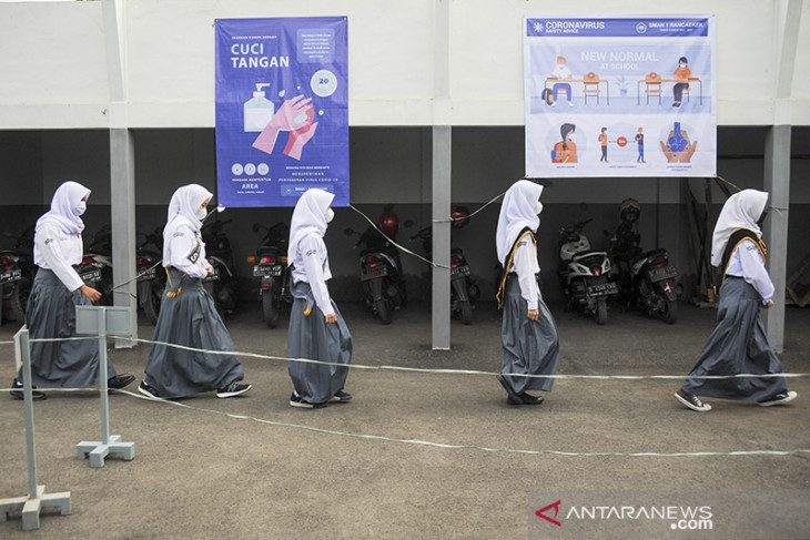 Pembelajaran tatap muka terbatas di Kabupaten Bandung 