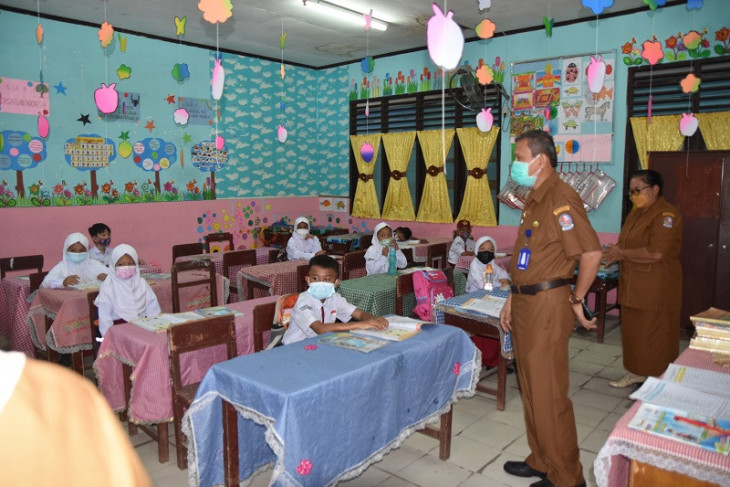 Dinas Pendidikan Deliserdang monitoring pelaksanaan PTM di sekolah