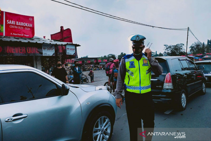 Suasane kemacetan di Puncak Bogor