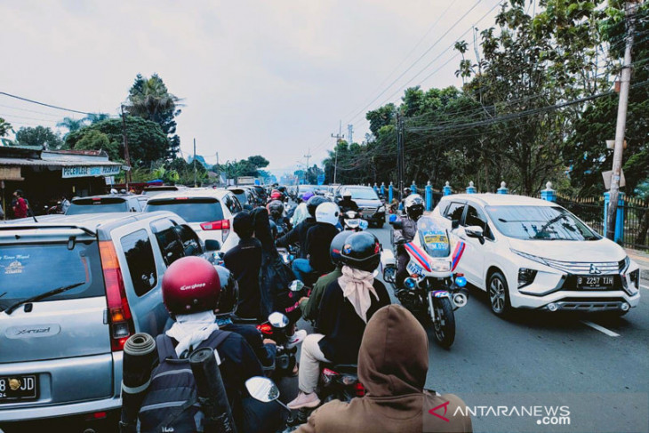Suasane kemacetan di Puncak Bogor