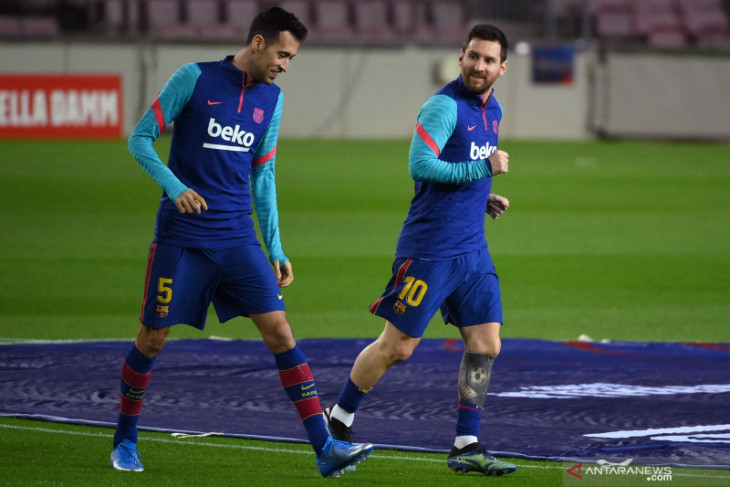 Tanpa Leo Messi, Busquets yakin Barca masih bisa juara Liga Champions