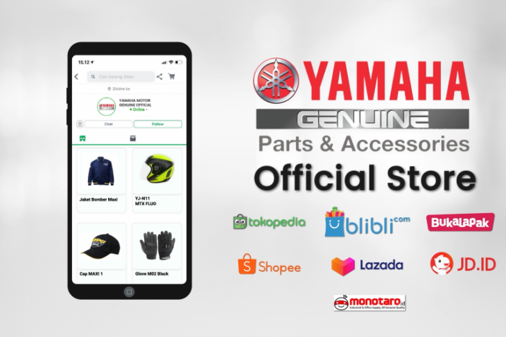 Semakin mudah beli produk aftersales asli di Yamaha Motor Genuine Official Store