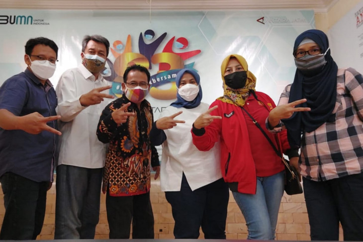 Tim Komunikasi Indosat Ooredoo sambung silaturahmi dengan ANTARA Biro Jatim