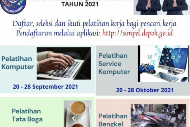 Disnaker Depok buka pelatihan kerja untuk pencari kerja