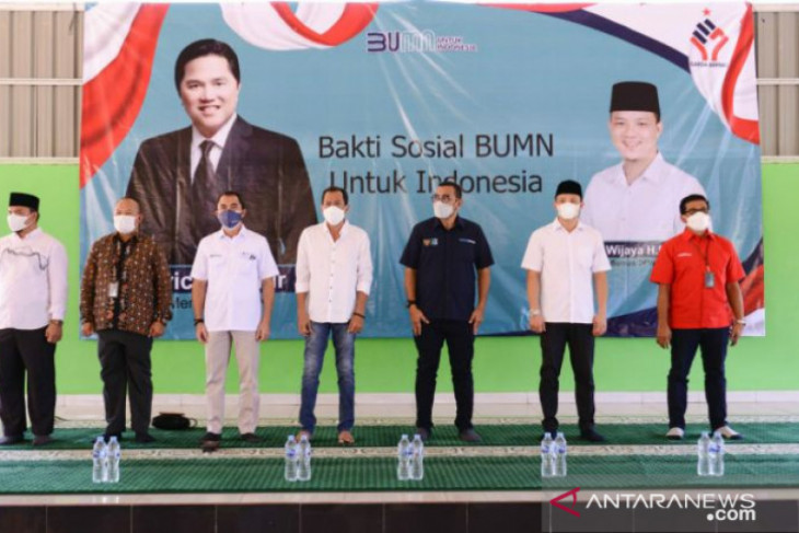 PT Timah bagikan 800 paket sembako ke empat kabupaten