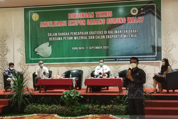 Disbunnak Kalbar dorong produksi komoditas ekspor sarang burung walet