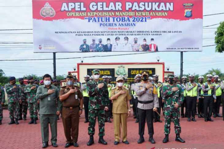 Bupati Asahan hadiri apel Ops Patuh Toba 2021