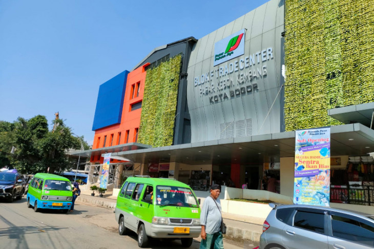 Pasar tradisional di Kota Bogor masih sepi